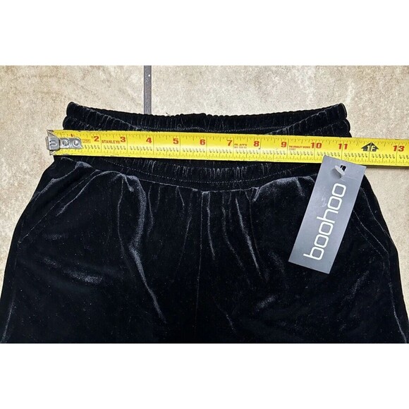 Boohoo Women’s Size 4 Black Velour Hoody & Jogger Set NEW - Picture 12 of 16